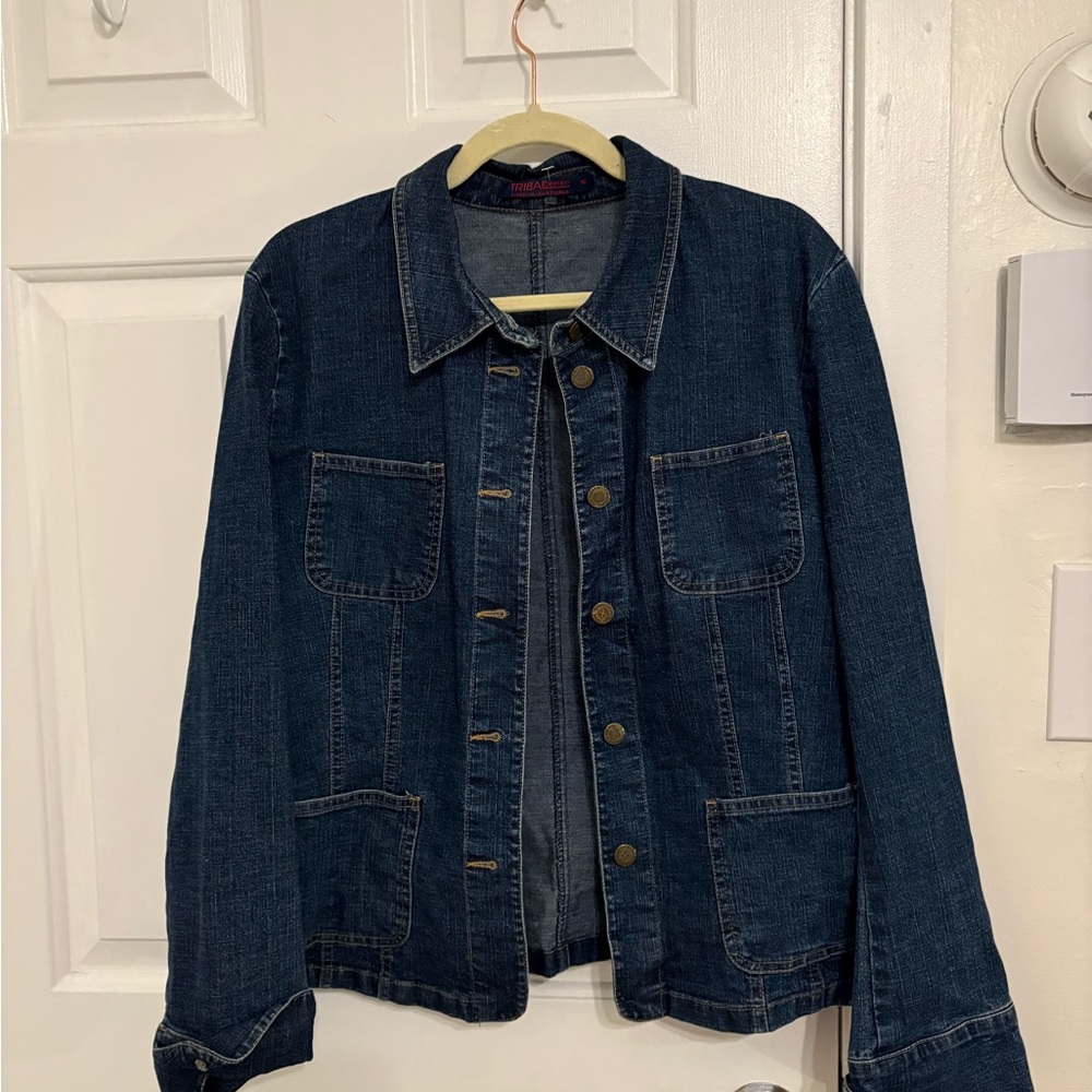 Tribal Blue Jean Jacket Classic Denim Style